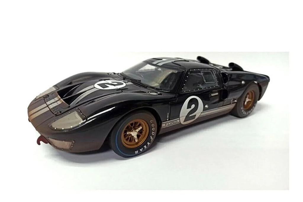 1966 Ford Gt-40 Mk Ii #2 After Race (Dirty Version, Black - Shelby Collectibles Sc431Bk - 1/18 Scale Diecast Model Toy Car