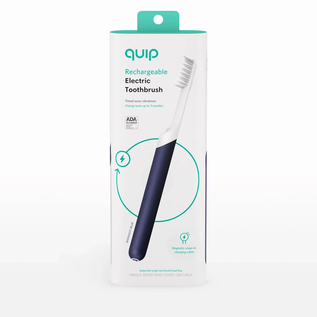 Toothbrush Midnight Full Head, Adult Quip Electric Rechargeable