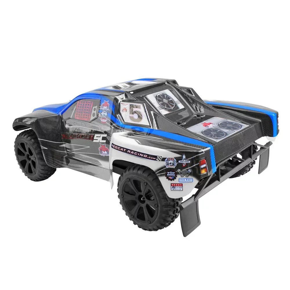 Redcat Racing Blackout Sc Brushed Electric Motor Rc Short Course Truck, Navy