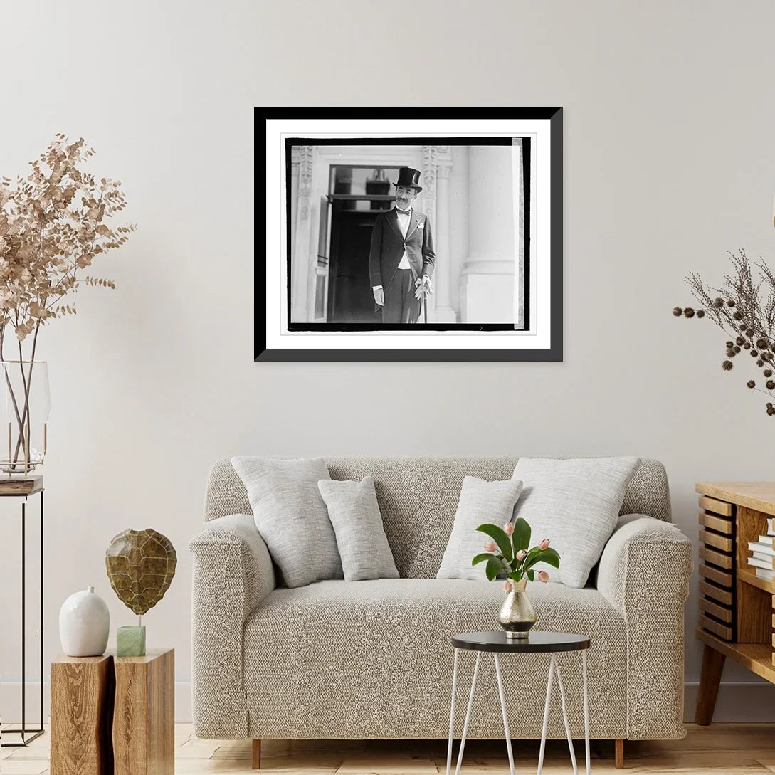 Historic 21-7/8" Framed de 17-7/8" Print, Marchienne, x Baron Cartier 6/12/22,