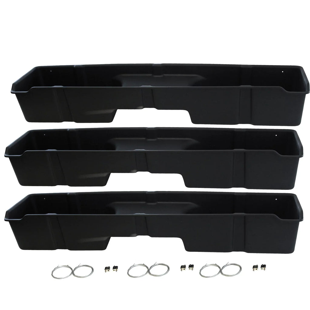 Hound 2500 Chevrolet Sierra Underseat Silverado Seat 3 System Boxes Cab 1500 Extended Storage GMC Auto 1999-2006 Under Red with Compatible 3500