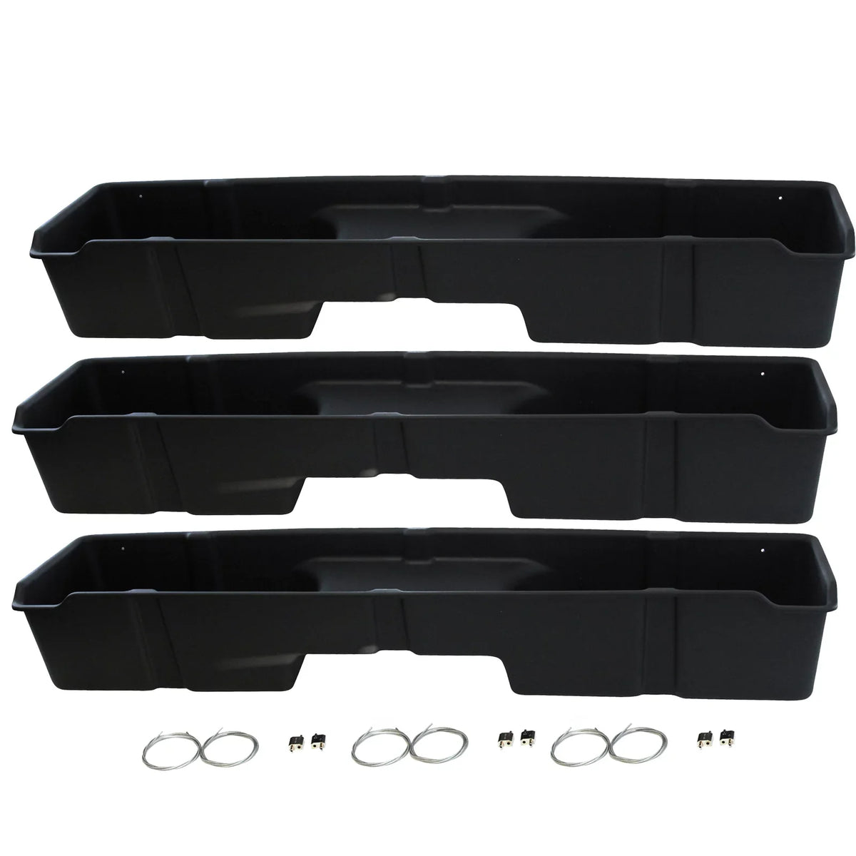 Hound 2500 Chevrolet Sierra Underseat Silverado Seat 3 System Boxes Cab 1500 Extended Storage GMC Auto 1999-2006 Under Red with Compatible 3500