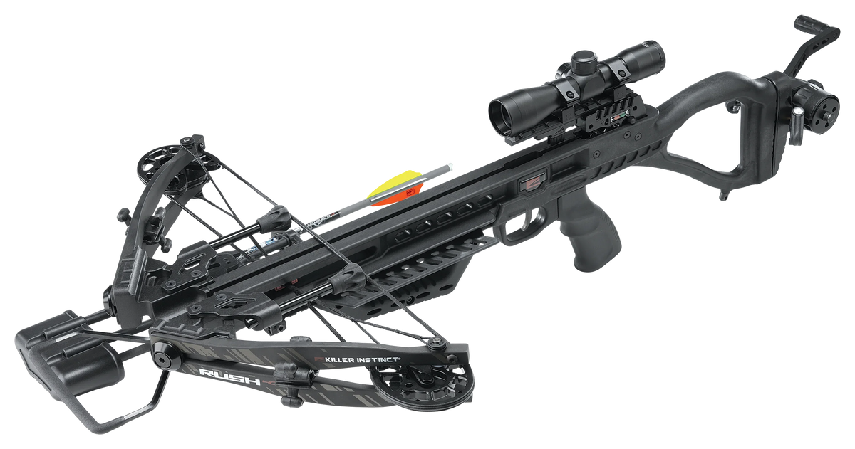 Killer Instinct 1002 Rush 400 Crossbow Pro Package With Crank Cocking System