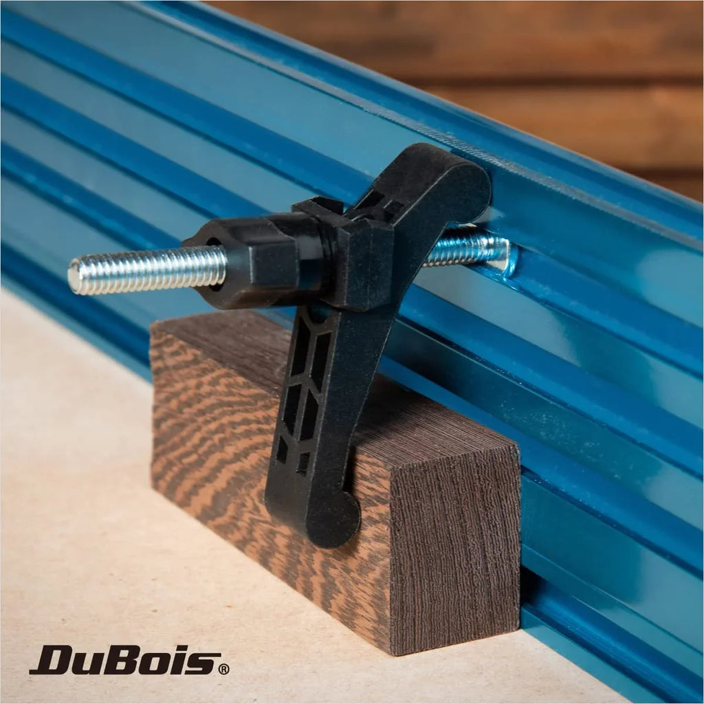 T Reinforced 51045-P2 Mini Clamps Steel x Series, Clamps Track Hold DuBois ¾ Woodworking T-Bolts, Plastic with 3-3/4" Down 4PK