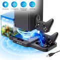 Vertical Stand Fit For Xbox Series X/S With 2 Cooling Fans, Eeekit Dual Controller Fast Charging Dock Station Fit For Xbox Series S/X With 3 Usb Ports, 11 Game Disc Slots