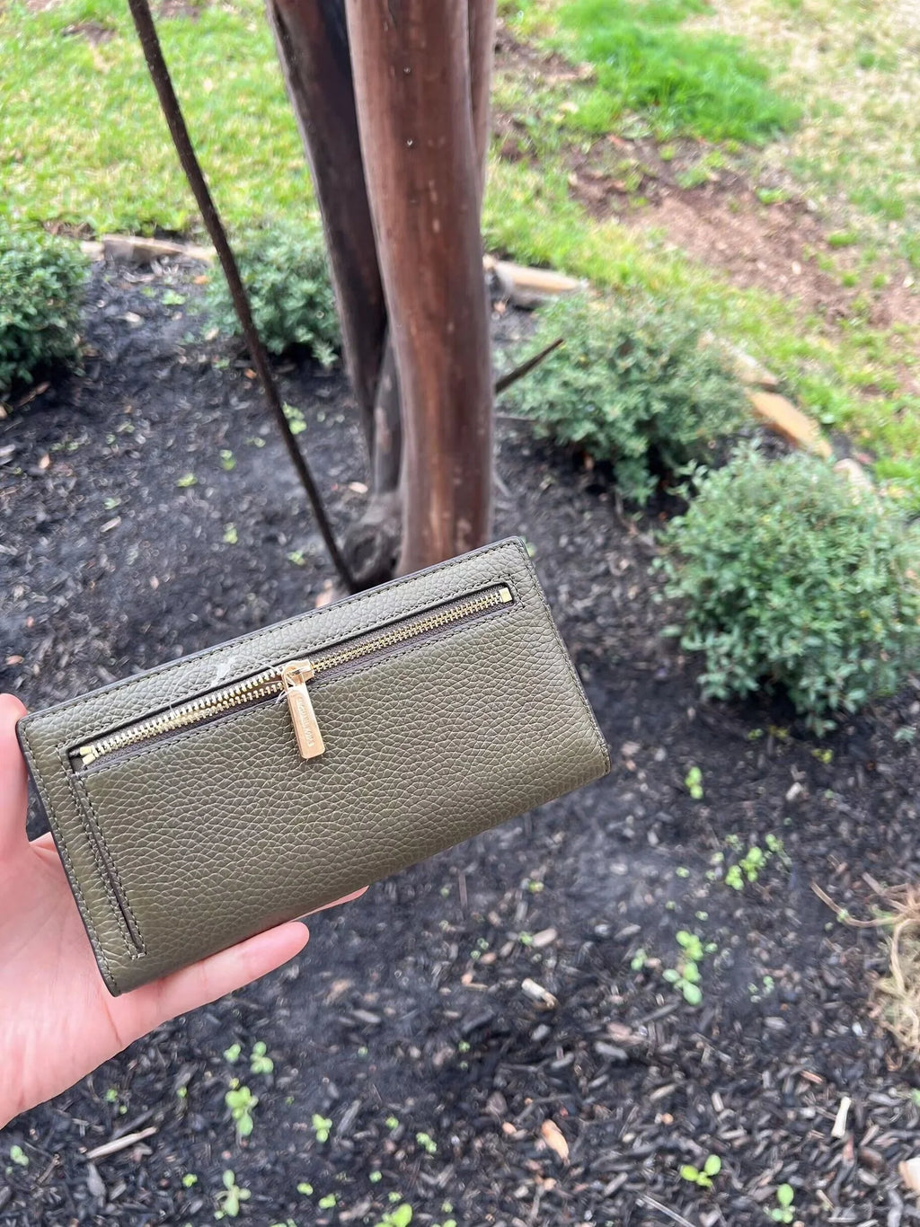 Clutch Credit Holder Card Michael Large Kors MK Reed Wallet Flat Leather Oliver