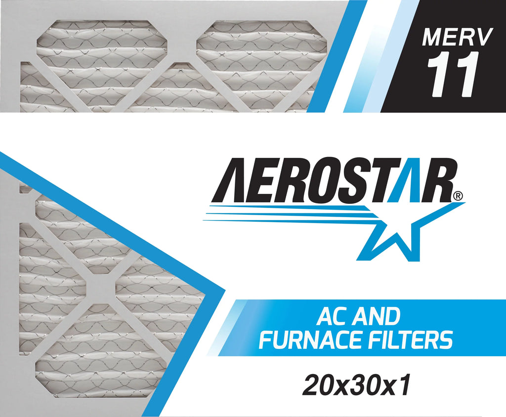 Box Aerostar MERV of 6 11, Filter, 20x30x1 Air 20x30x1,