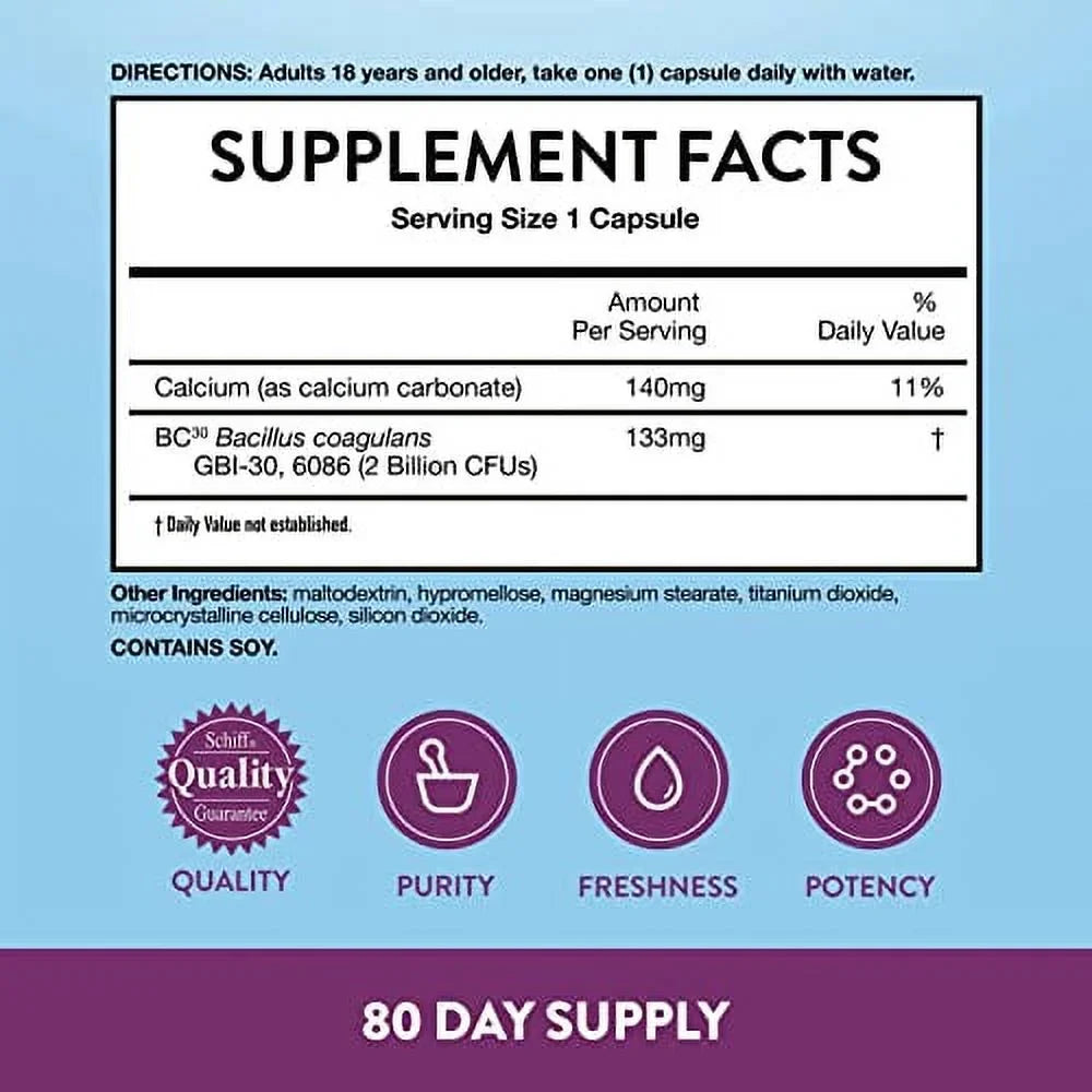 For and (80 Probiotics & Women Digestive For Digestive box) Probiotic Health, Gut count Daily Health Capsules Advantage Men