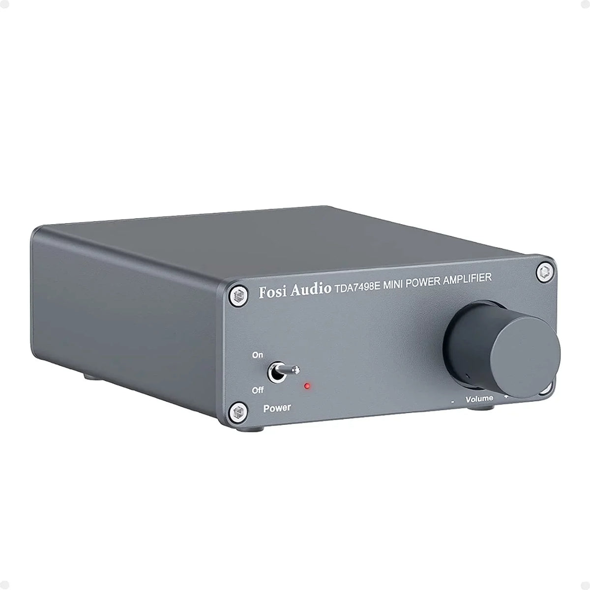 Fosi Audio Tda7498E 2 Channel 160W X2 Stereo Audio Amplifier Mini Hi-Fi Class D Integrated Amp For Passive Speakers With 24V Power Supply