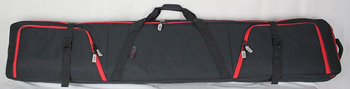 To Ski Two Bag Load, Oversized Air Padded External Boot Ski Double With For Easy Rolling Wheels Travel, Double Pockets, Bag,