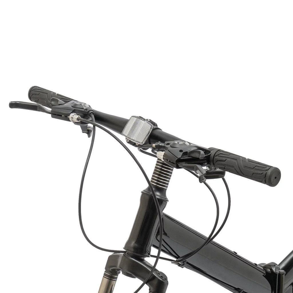Miumaeov 26" Black Adult Folding Bike 21-Speed Shifter Folding City Bike Lamp Weight Carbon Steel Camping Bicycle Max Loading 150Kg/330Lbs