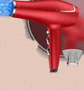 Speed Settings, and Button, 2 and Dryer, Results, 3 Cool for Ionic CONFU Dryers Dryer, Hair Concentrator Function Hair Nozzle(Red) Power High air Shot for Heat Shinier Women, 2300W cold hot