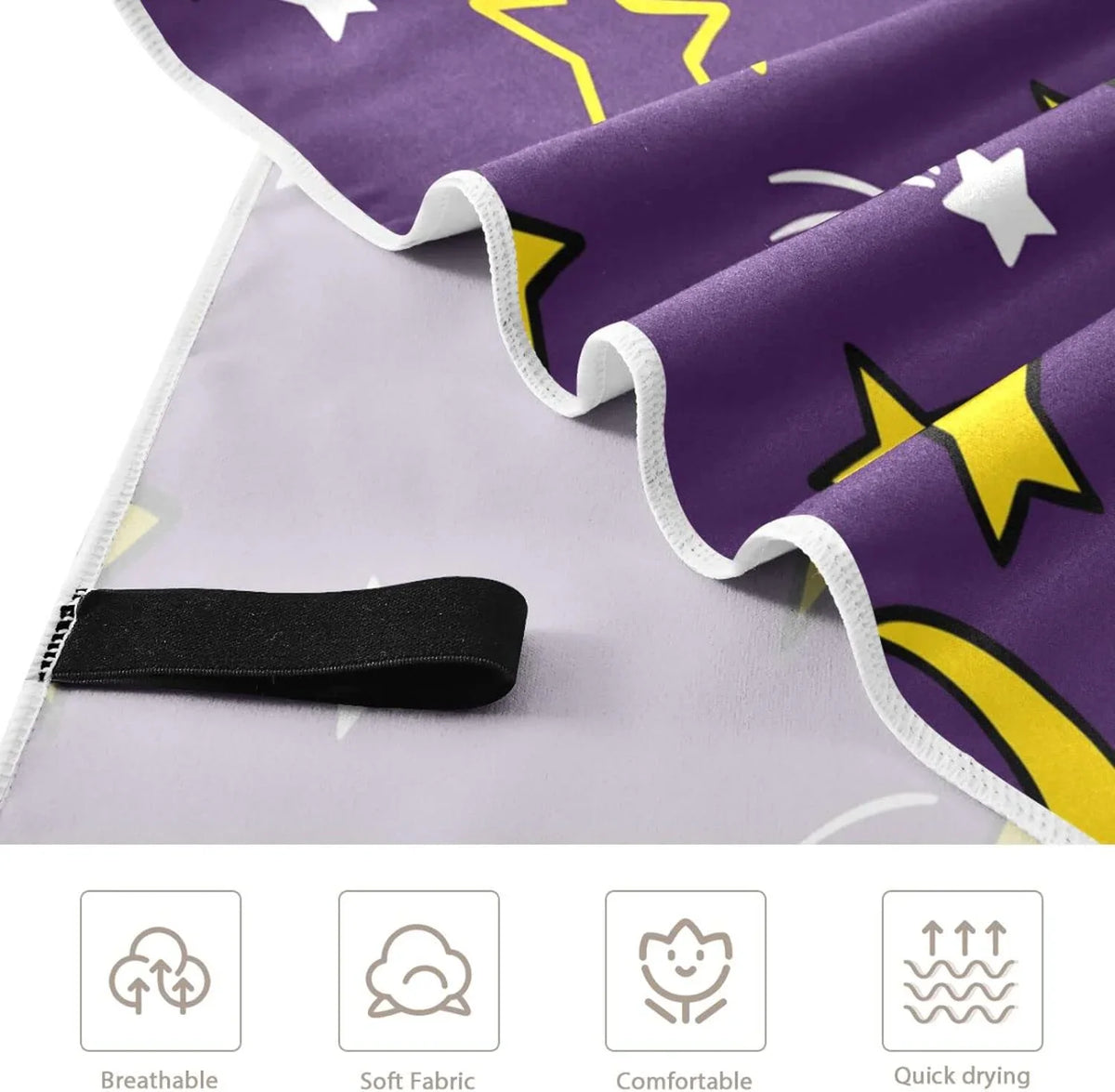 Oversized Dry Towels Towel for Moon Towel - Beach Absorbent Swimming Camping Lightweight Super Stars Bestwell Quick and Travel Compact - Holiday（419）
