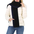 Tory Double-Faced Wool Scarf Cashmere Tory Navy Burch And