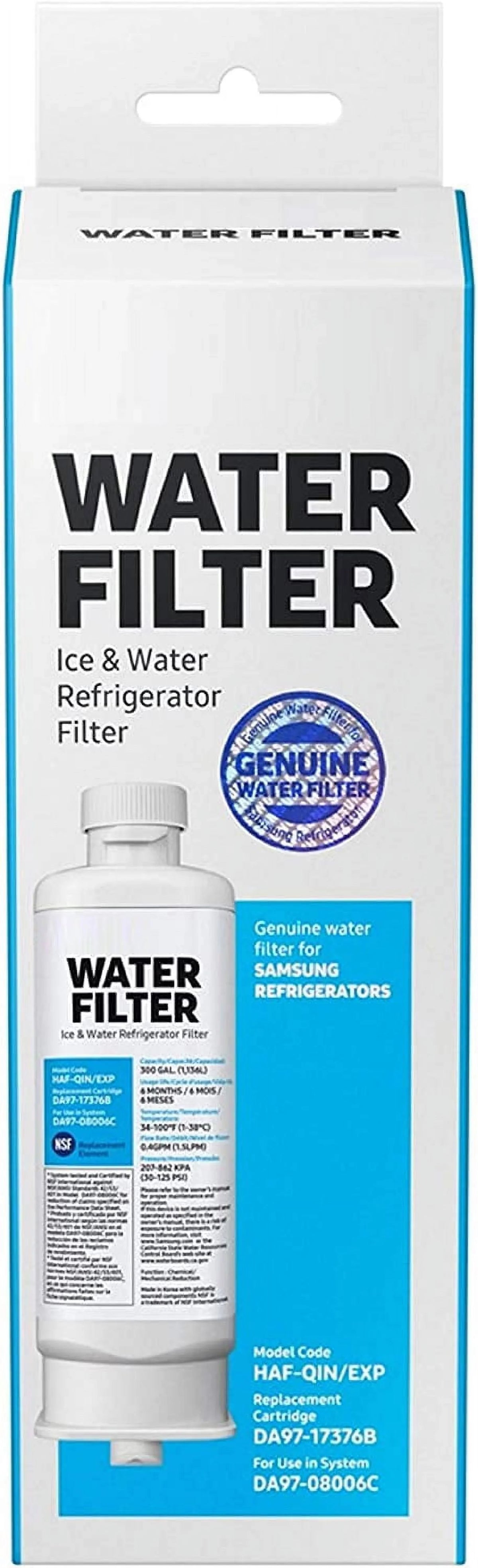 (Packaging Vary) HAF-QIN/EXP, Filter Samsumg HAF-QIN DA9717376B liquid for DA97-17376B Refrigerator May Replacement RF23M8070SG,3-Pack