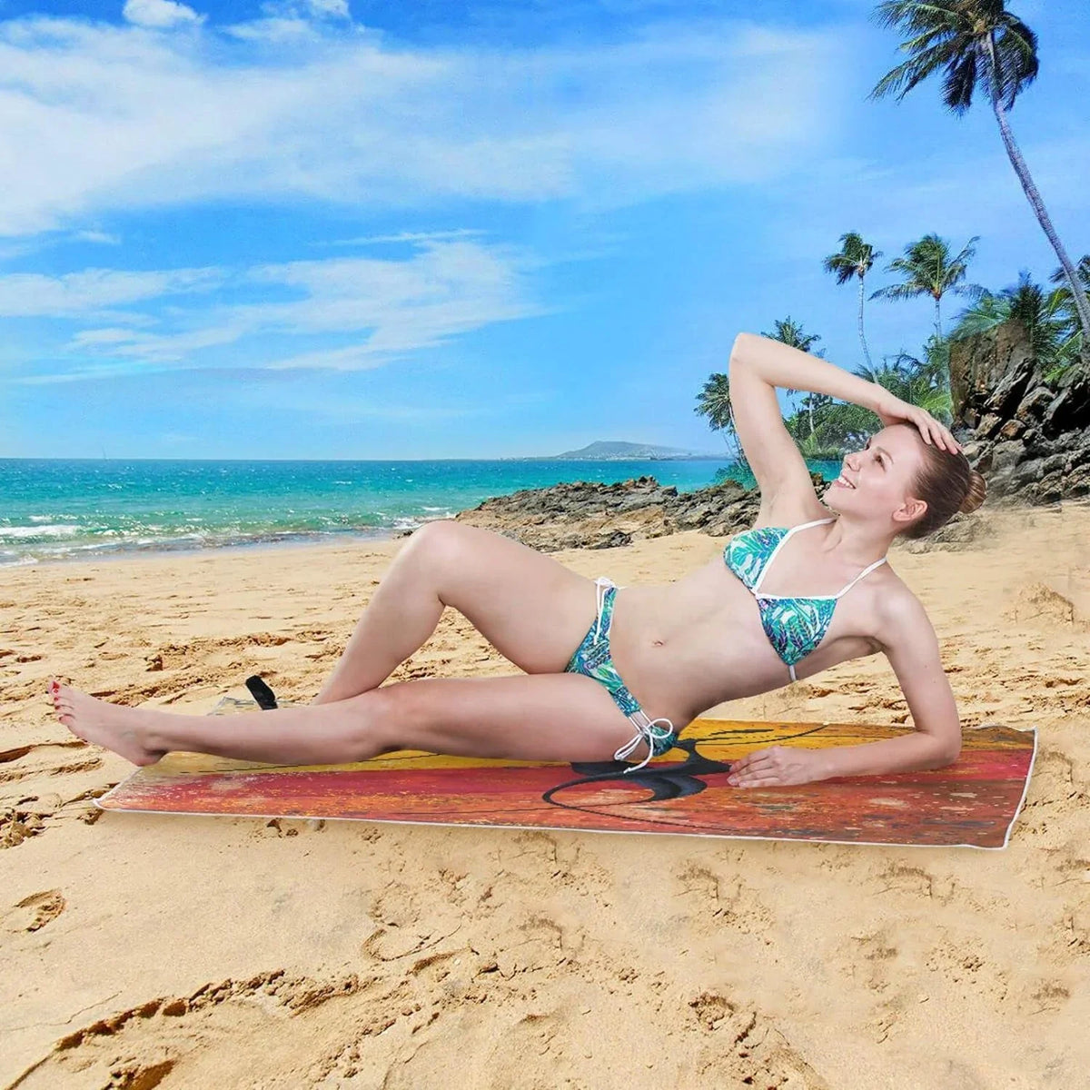Absorbent Compact African Camping Quick Holiday（560） Beach Dancers Couple - Oversized Swimming Bestwell Super Towel Dry - for Travel Towel Towels Lightweight