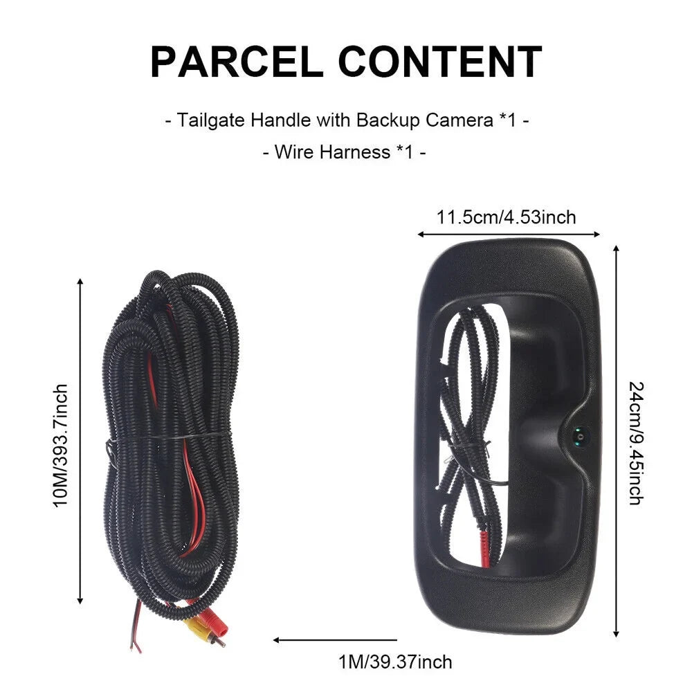 Kingfurt Night Vision Waterproof High Resolution Chevy Gmc Silverado/Sierra Rear View Backup Camera
