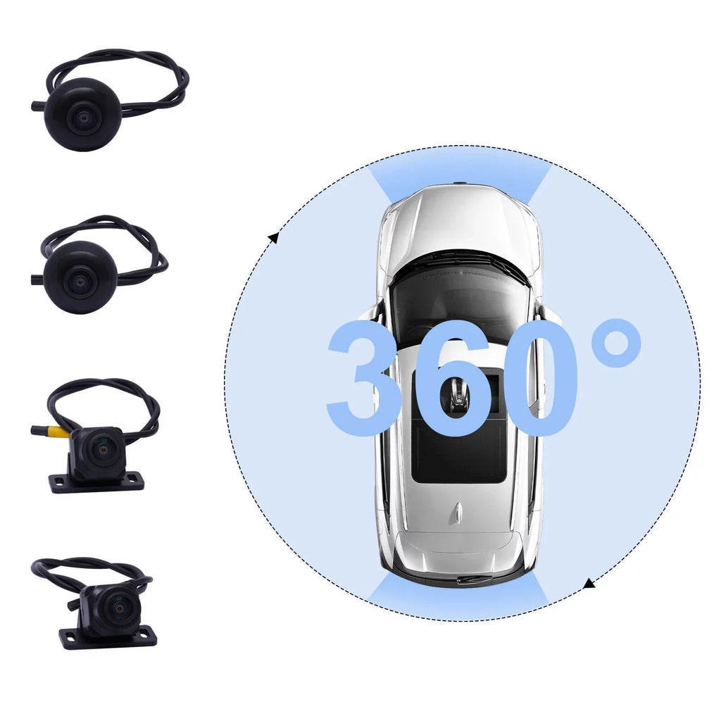 1080P View Degree 360 Panoramic DVR TFCFL Vision Car Night System Recording Recorder Bird 4-camera Devivce