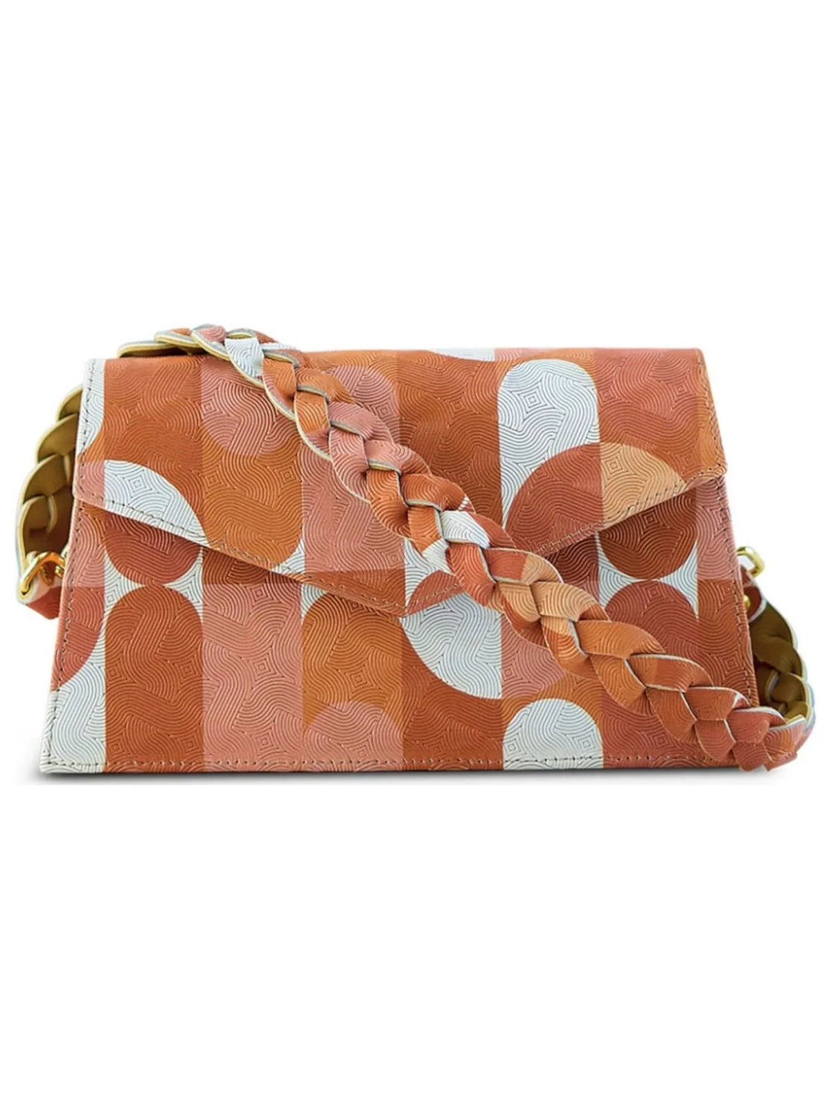 Beige ANIMA Single Handbag Patterned Picasso Neutral Purse IRIS Women's Zaya Leather Strap