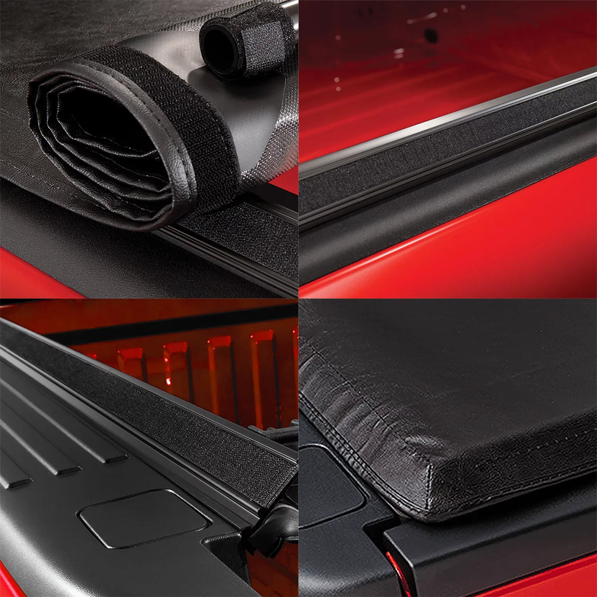 Vinyl 2019 For Truck Black Top Soft Tonneau 5Ft Matte DNA to Bed Cover Roll-up Motoring 2021 Ranger TTC-RU-090 20 Short