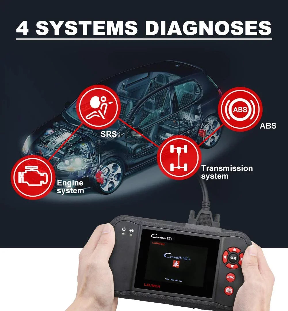 Launch X431 Vii+ (Crp123) Obd2 Scanner Creader Car Diagnostic Code Reader Eobd Scan Tool