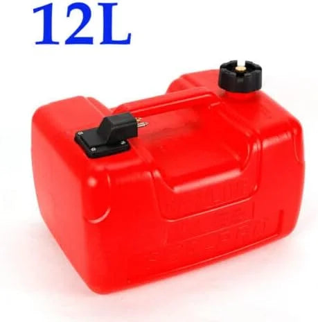 12L Plastic Oil Tank 3.2 Gallon Portable Outboard Boat Marine Fuel Gas Tank（No Tubing And Connector）