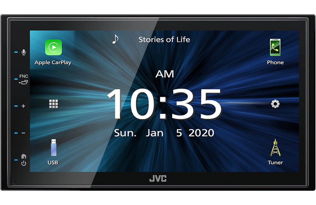 Touchscreen KW-M56BT fixed Holder Receiver Magnet Rearview & 6.75" Camera Multimedia w/ JVC Digital Phone Monitor+Absolute CAM880