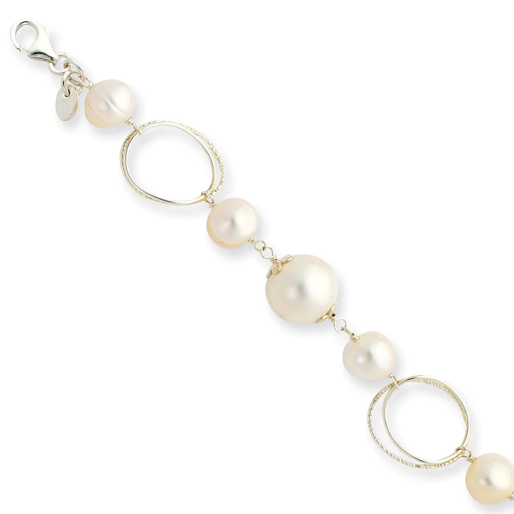 Bracelet Primal 8.5 Silver Silver Sterling Cultured Inch Freshwater Pearl