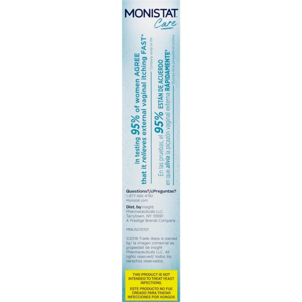 Cream, Maximum Pack Itch Instant Care 5 Monistat Relief Each 1 Strength Ounce
