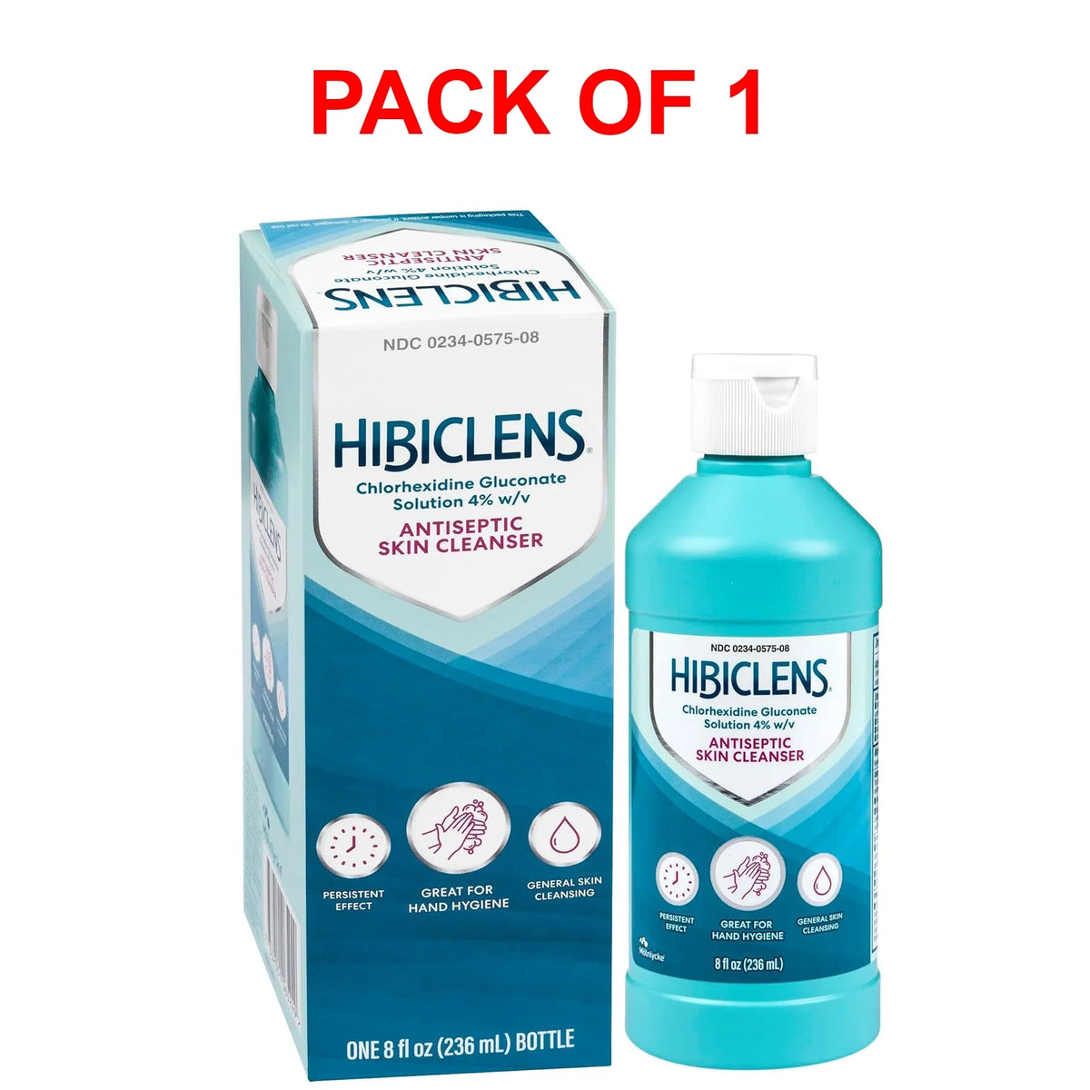Soap & - & Cleanser & Protection Hibiclens CHG Long-Lasting Hospital - Surgery Skin For Home for Fast-Acting 8 Germs, Hand Effect Pack - & 4% Antibacterial Antiseptic of 1 oz from Antimicrobial