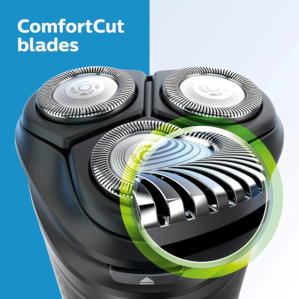Norelco Shaver with Philips Grooming Trimmer Pop-Up Electric Rechargeable Men, for Shaver Mens S1211/81