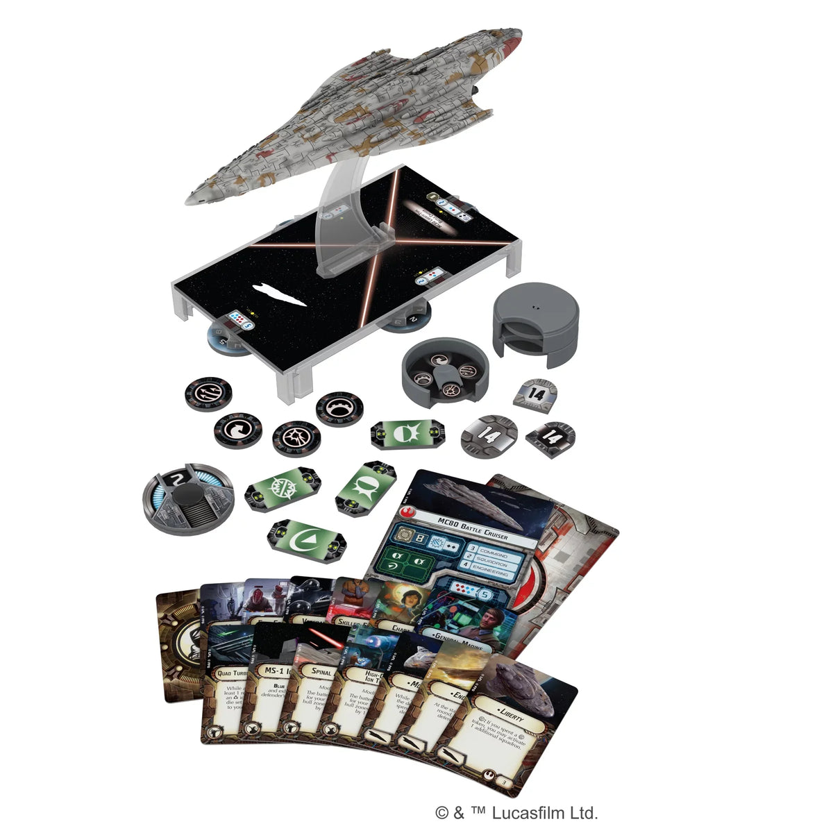 Star Wars Armada: Liberty Class Cruiser Expansion Miniature Game For Ages 14 And Up, From Asmodee