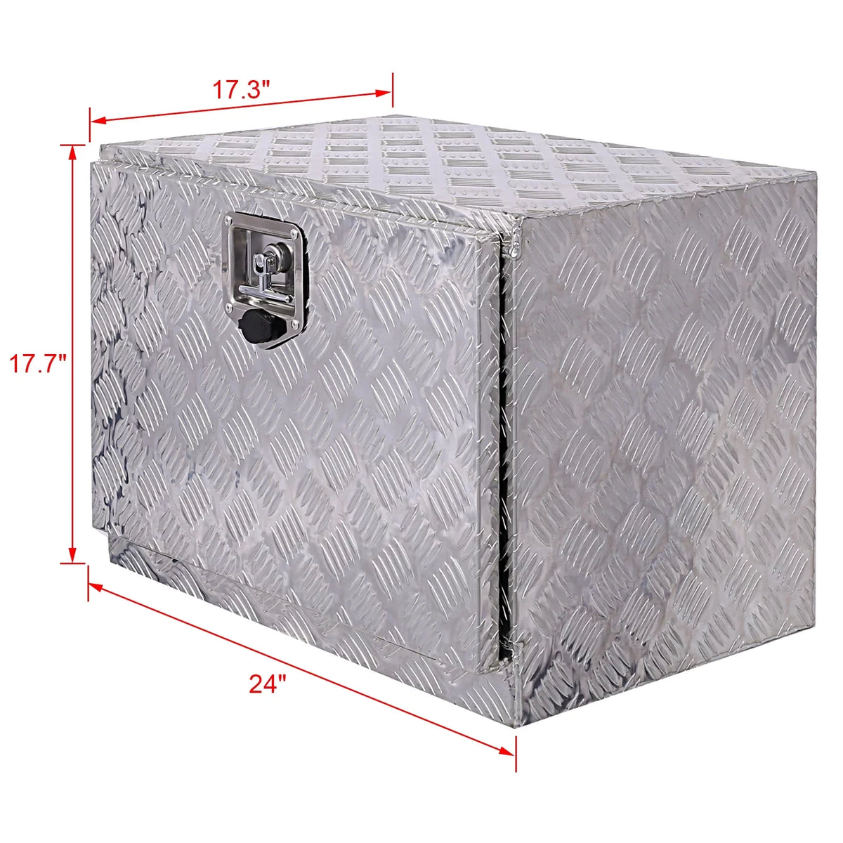 w/ Organizer, Box Truck Lock Box, Jarbalai Bed Keys, 24 Storage Silver exterior Box, Aluminum Tool inches Storage Tool Trailer Box, Underbody Tool RV Pickup