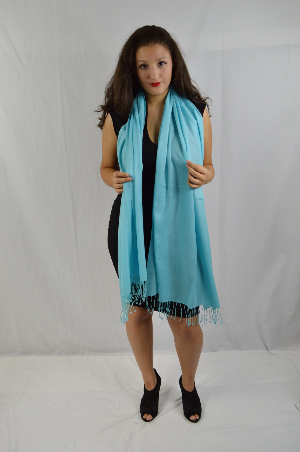 Shawl/Scarf/Scarves Shawl/Light Blue Fancy Shawl/Summer Shawl/Pashmina Regular Shawl/Evening Pashmina Shawl/Sheer Shawl) Shawl/liquid (Tiffany weight