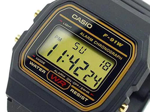 Gold/Black Digital Mens Watch F-91W-1Hdg