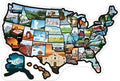 Rv State Sticker Travel Map Of The United States, Travel Trailer Camper Accessories