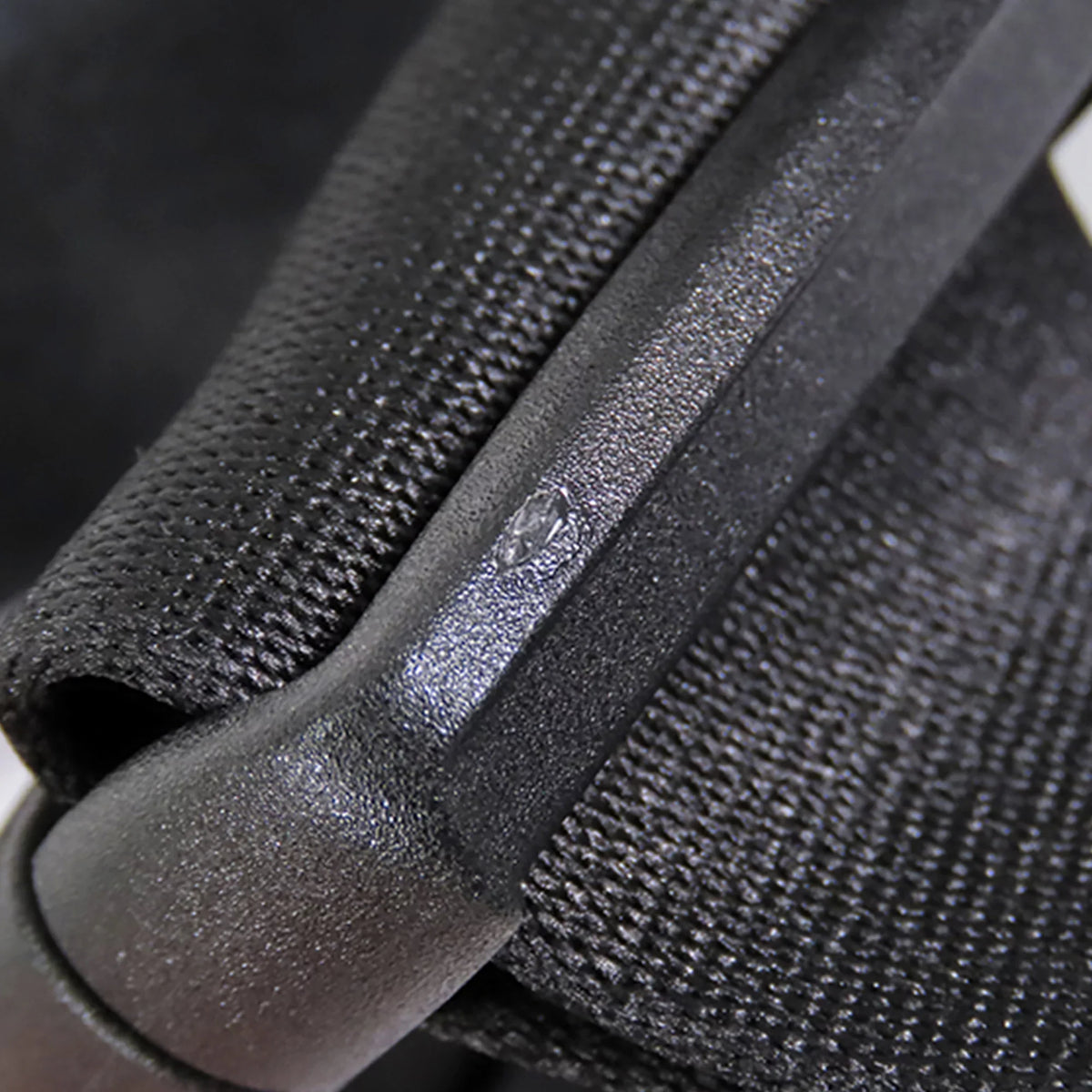 Black Baguette Authenticated Pre-Owned Fabric Satchel (Good) Nylon Convertible Unisex Stripes Fendi