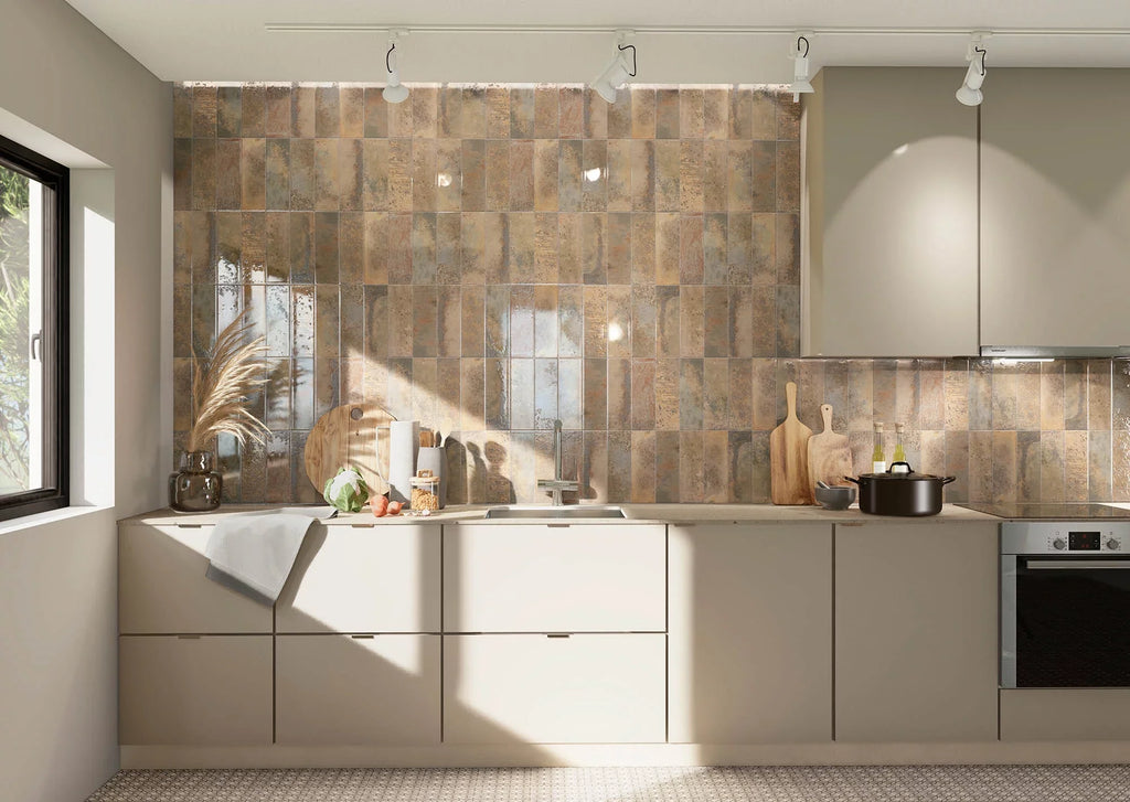 Tile Ceramic X Rust MSI Wall Brown Subway Marza 4 Glossy In. In. 12