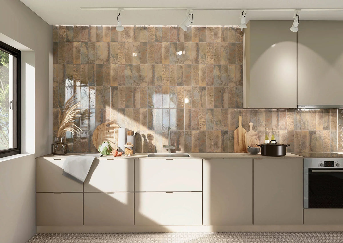 Tile Ceramic X Rust MSI Wall Brown Subway Marza 4 Glossy In. In. 12