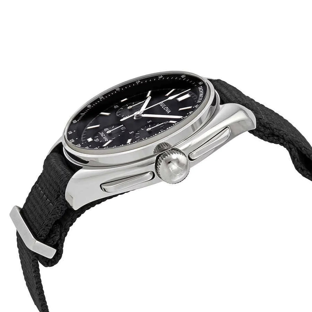 Bulova Special Edition Lunar Pilot Timer Black Dial Men'S Watch 96A225