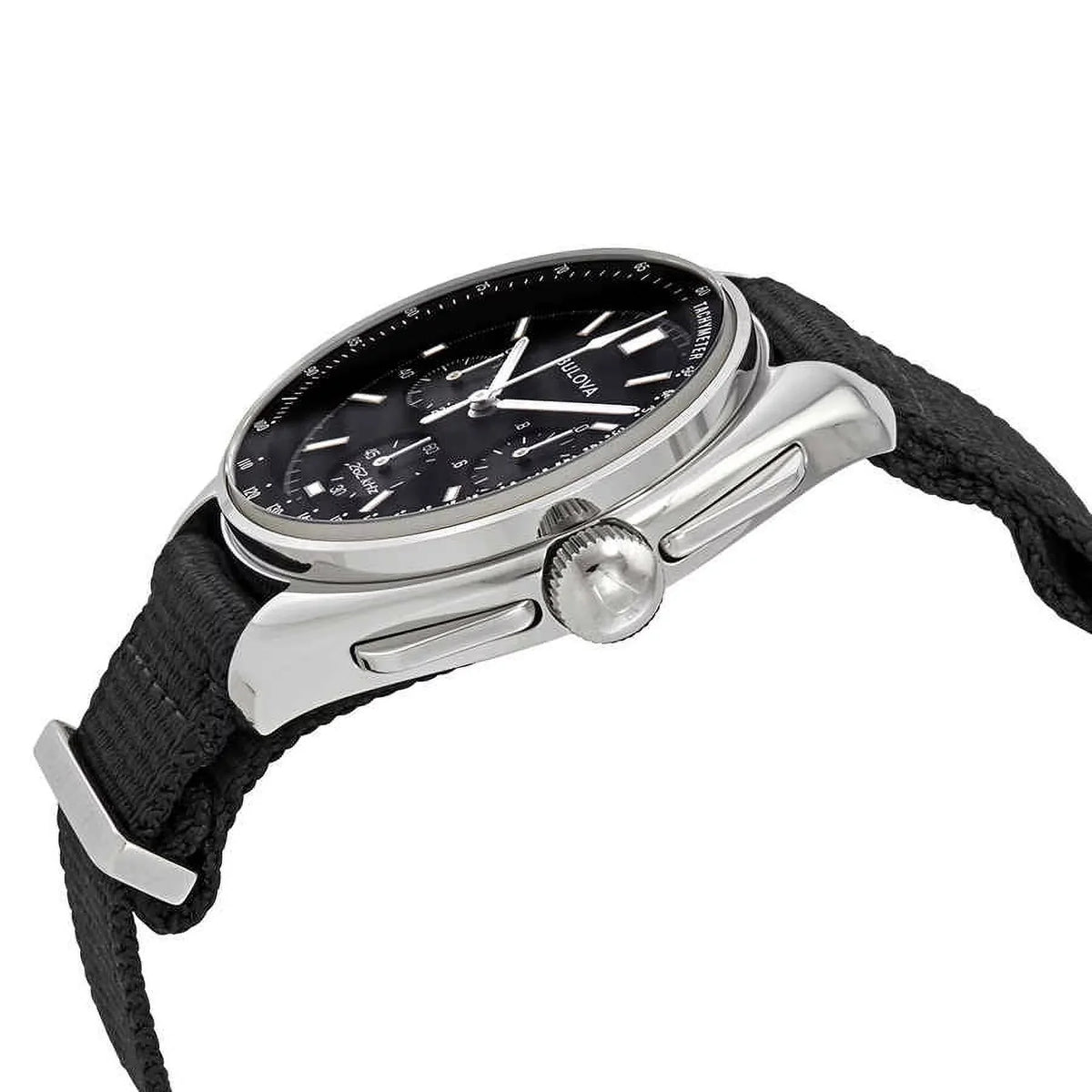 Bulova Special Edition Lunar Pilot Timer Black Dial Men'S Watch 96A225