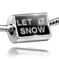 Bead Cubes It Snow Ice on Neonblond Let Charm Black Silver 925 Sterling Clear