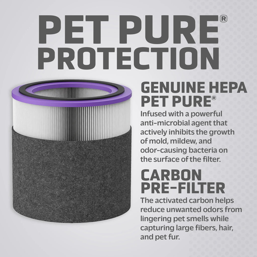 Air HEPA V Guardian for and Filter Replacement AC151 Pure Purifiers, AirSafe Pet FLT151PT Filter Germ Genuine