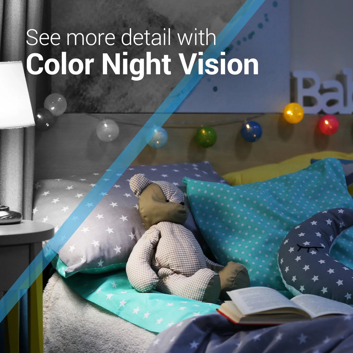CapsuleCam Monitor, Detection, & with 2 1080p Color Security Wide Pro with Storage Sound Camera Baby Bosma WiFi Night Super HD Motion app, Phone Indoor Local Vision, Audio, Free Angle, Way Camera 162°