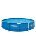 Filter Pump, up & Pool, Funsicle Age 6 Activity with ft Frame Ground Swimming Above 15 Round,
