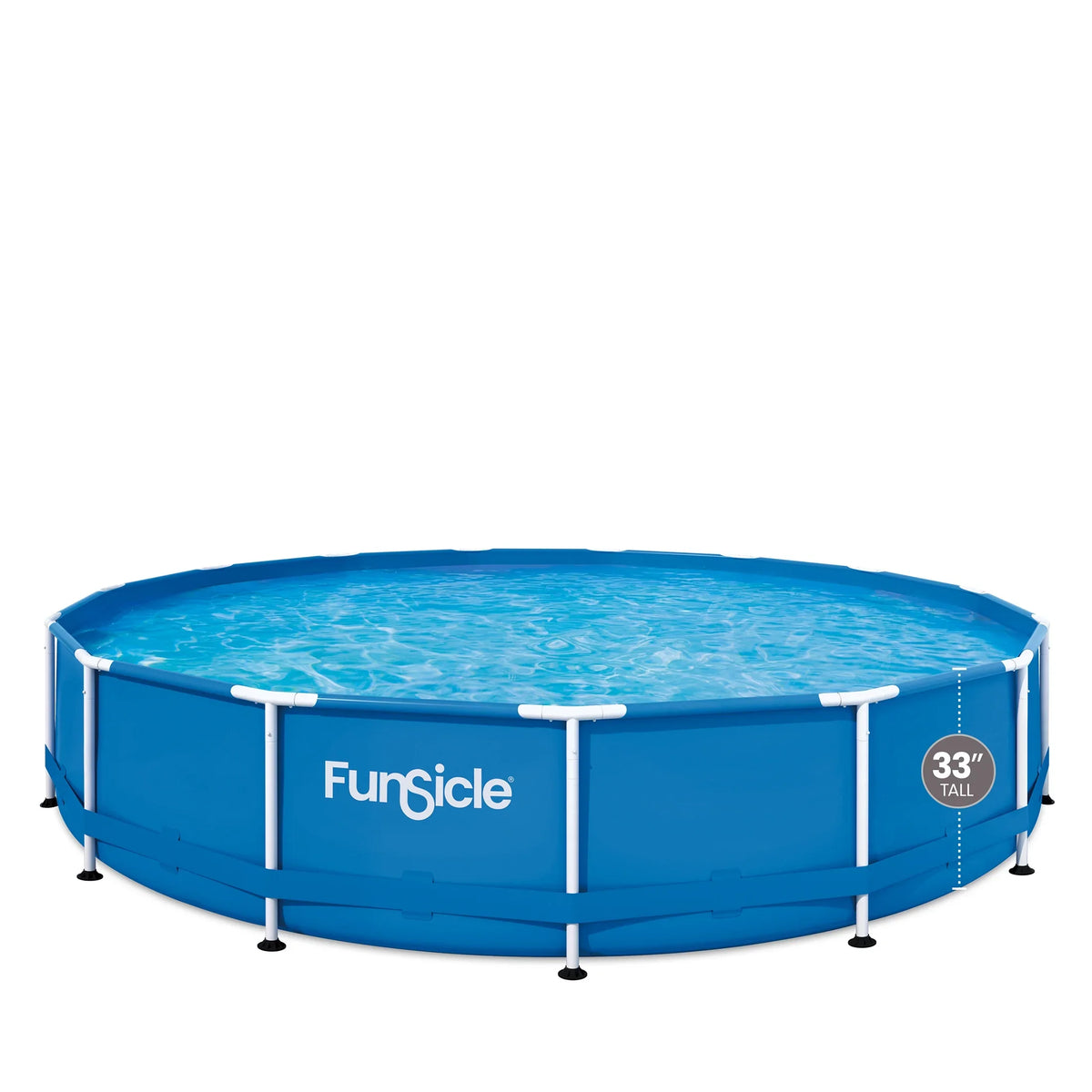 Filter Pump, up & Pool, Funsicle Age 6 Activity with ft Frame Ground Swimming Above 15 Round,