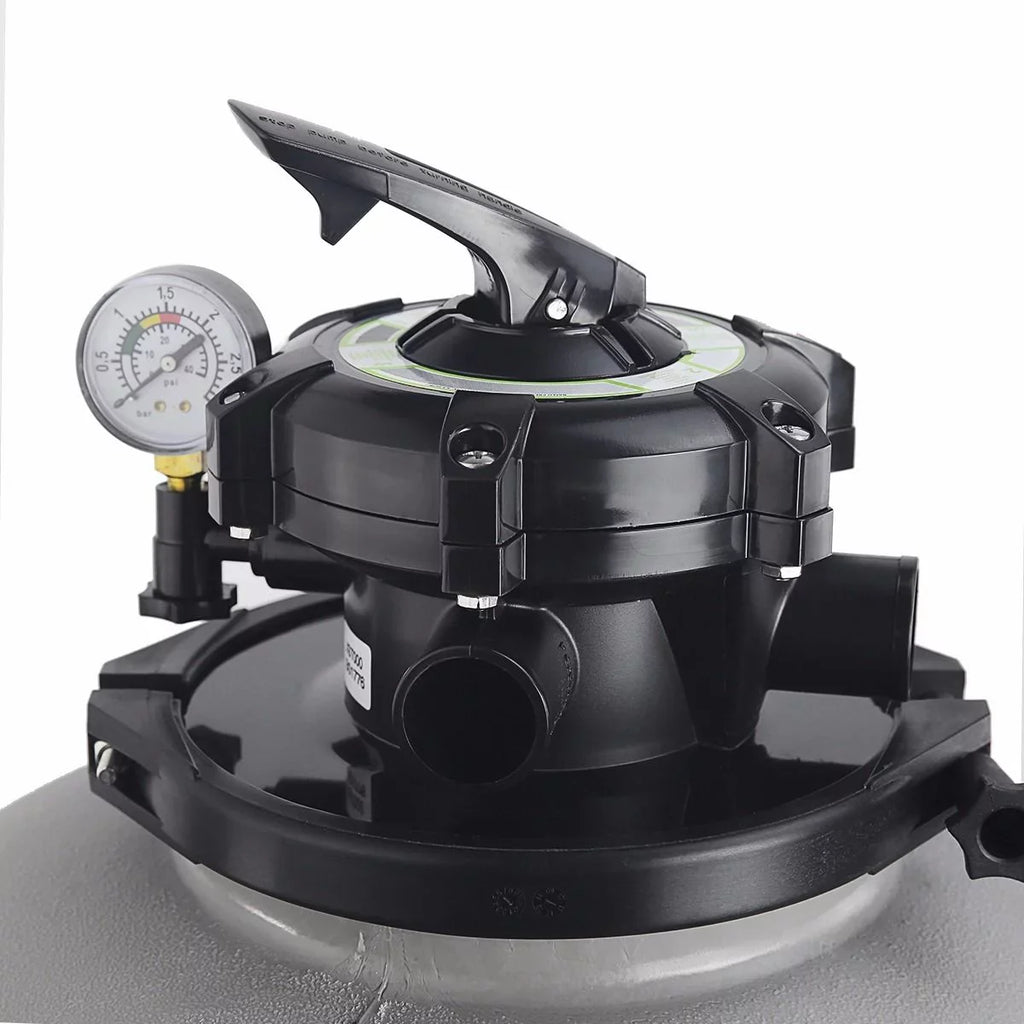 Xtremepowerus 1.5Hp Aboveground Pool Pump With 19" Inch 4500Gph Sand Filter System Multi-Port Filter Set