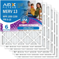 20x36x1 by AIRX USA AIR. to 1500 Electrostatic MERV Furnace Filter - Conditioner FILTERS AC & WICKED Premium MPR Filters Comparable CLEAN Air 13 HVAC 6 9 FPR Pleated 20x36x1 Filter Pack 2200 Air Made
