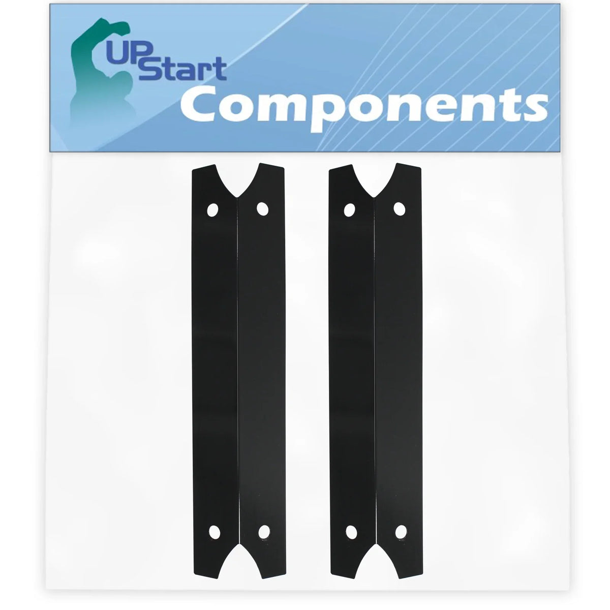 2-Pack Bbq Grill Heat Shield Plate Tent Replacement Parts For Charmglow 8106320B - Compatible Barbeque Porcelain Steel Flame Tamer, Flavorizer Bar, Vaporizer Bar, Burner Cover 17 3/4"