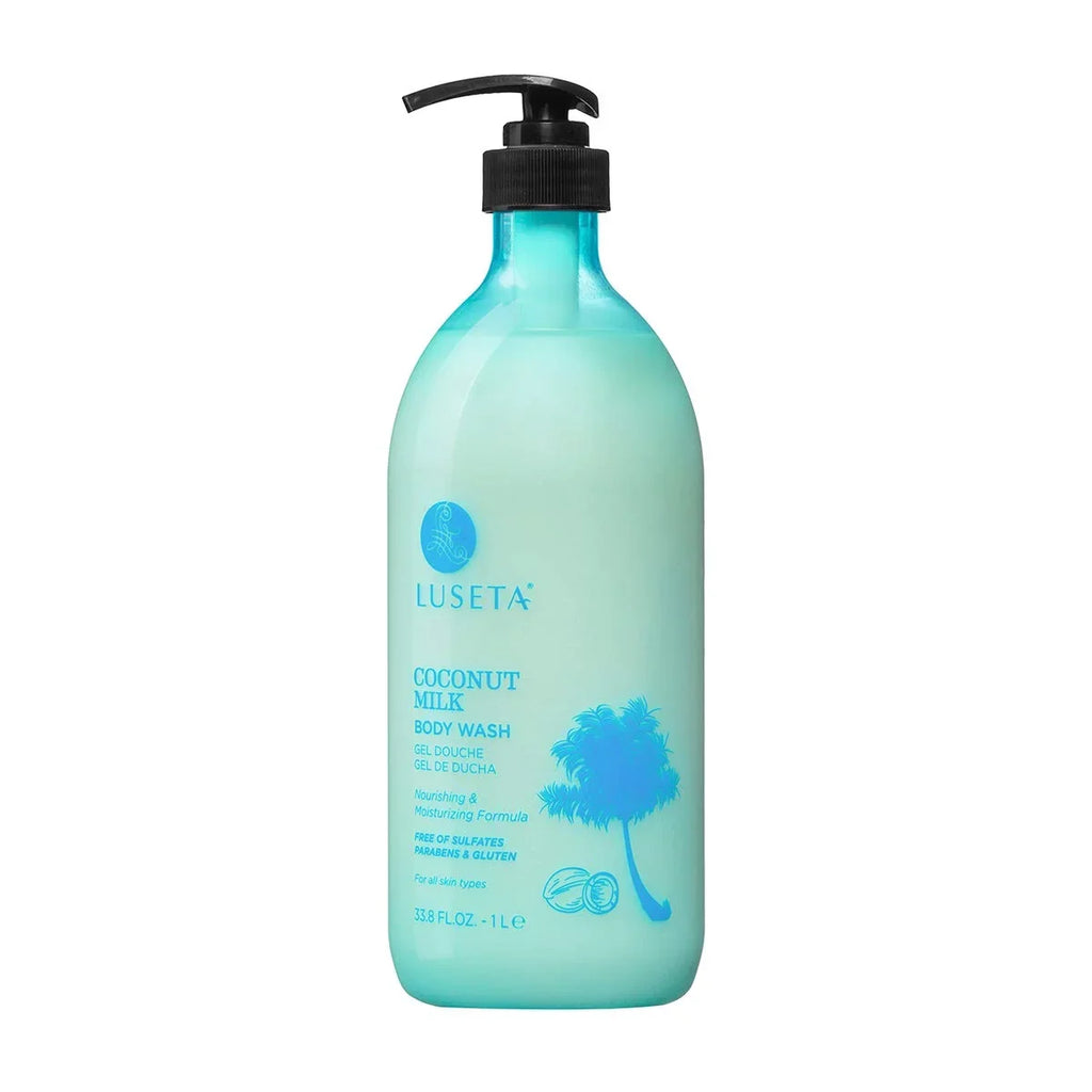 Gentle Body Luseta Wash, for Milk 33.8oz Dry Soap-Free Skin Coconut